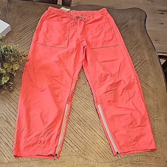 Free people movement size S neon coral pants NWT - Picture 2 of 12